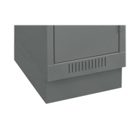 Clean Line Economy Lockers Recessed Base, 1 Banks, 4" H x 12" W x 18" D, Steel Groupe Belzile Dickner