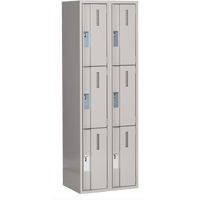 Casiers robustes Concorde, 3 niveaux, Bloc de 2, 24" x 18" x 72", Acier, Gris, Soud&eacute; (assembl&eacute;) Groupe Belzile Dickner