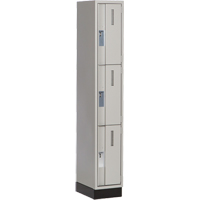Casiers robustes Concorde, 3 niveaux, 12" x 18" x 76", Acier, Gris, Soud&eacute; (assembl&eacute;) Groupe Belzile Dickner