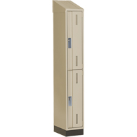 Casiers robustes Concorde, 2 niveaux, 12" x 18" x 82", Acier, Beige, Soud&eacute; (assembl&eacute;) Groupe Belzile Dickner