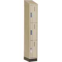 Casiers robustes Concorde, 3 niveaux, 12" x 18" x 82", Acier, Beige, Soud&eacute; (assembl&eacute;) Groupe Belzile Dickner