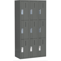 Casiers robustes Concorde, 3 niveaux, Bloc de 3, 36" x 18" x 72", Acier, Charbon, Soud&eacute; (assembl&eacute;) Groupe Belzile Dickner
