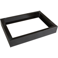 Base encastr&eacute;e pour casiers robustes enti&egrave;rement soud&eacute;e Concorde, 2 Blocs, 4" lo x 24" la x 17" p, Noir, Acier Groupe Belzile Dickner