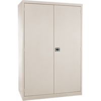 Armoires de rangement Hi-Boy profondes, Acier, 4 Tablettes, 72" h x 36" la x 24" P, Beige Groupe Belzile Dickner