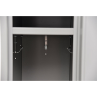 Lockers, 2 -tier, 12" x 18" x 72", Steel, Grey, Knocked Down Groupe Belzile Dickner