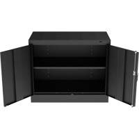 Standard Desk-High Cabinet, Steel, 30" H x 36" W x 18" D, Black Groupe Belzile Dickner