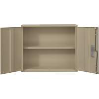 Armoire murale, Acier, 2 Tablettes, 30" h x 36" la x 12" P, Beige Groupe Belzile Dickner