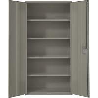 Armoire de rangement Hi-Boy, Acier, 4 Tablettes, 72" h x 36" la x 18" P, Gris Groupe Belzile Dickner