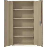Armoire de rangement Hi-Boy, Acier, 4 Tablettes, 72" h x 36" la x 18" P, Beige Groupe Belzile Dickner
