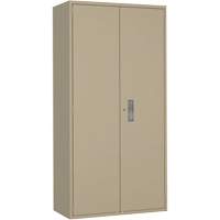 Armoire de rangements combin&eacute;s, Acier, 6 Tablettes, 72" h x 36" la x 18" P, Beige Groupe Belzile Dickner