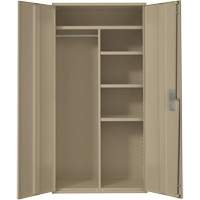 Armoire de rangements combin&eacute;s, Acier, 6 Tablettes, 72" h x 36" la x 18" P, Beige Groupe Belzile Dickner