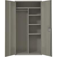 Armoire de rangements combin&eacute;s, Acier, 6 Tablettes, 72" h x 36" la x 18" P, Gris Groupe Belzile Dickner