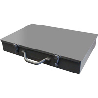 Compartment Steel Scoop Boxes, 17.875" W x 12" D x 3" H, 13 Compartments Groupe Belzile Dickner