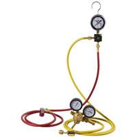 Ensemble pour test de fuite dazote pour climatisation automobile avec r&eacute;gulateur Groupe Belzile Dickner