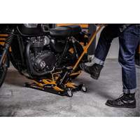 ATV and Motorcycle Jack, 0.75 Ton(s) Capacity, 4-2/3" Lowered, 14-1/2" Raised, Manual Hydraulic Groupe Belzile Dickner