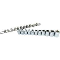 Jeu de douilles Flat-Cut E-"Star", 11 Morceaux, Prise de 3/8" Groupe Belzile Dickner