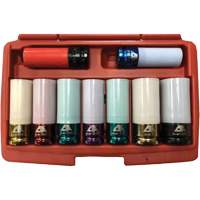 Jeu de douilles &agrave; chocs principales &agrave; paroi mince, 9 Morceaux, Prise de 1/2" Groupe Belzile Dickner