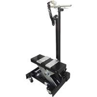 Cric de service de plancher &agrave; profil bas, 12 tonne(s) Capacit&eacute;, 7-1/2" Abaiss&eacute;e, 15" &eacute;lev&eacute;e, Air comprim&eacute;/hydraulique Groupe Belzile Dickner