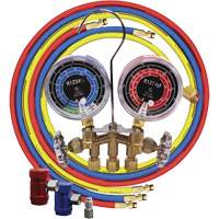 Jeu de manom&egrave;tres collecteurs en laiton avec coupleurs Groupe Belzile Dickner