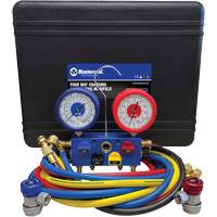 R134A 4-Way Aluminum Manifold Gauge Set Groupe Belzile Dickner