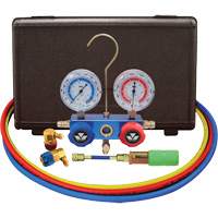 Automotive R134A 2-Way Manifold Gauge Set with Mini Dye Injector Groupe Belzile Dickner