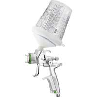 Pistolet de peinture de premi&egrave;re qualit&eacute; 4400?B HVLP?1,0 SR avec godet RPS 0,3?L, pour les retouches de finitions automobiles, Entr&eacute;e d'air 1/4" NPT, 4,24 pi³/min, Capacit&eacute; 0,3 L, 0,14 psi Groupe Belzile Dickner