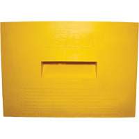 Wheel Chock, Polyurethane, Yellow, 15-1/4" W x 12-1/8" D x 10-3/4" H Groupe Belzile Dickner