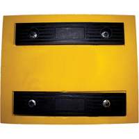 Wheel Chock, Polyurethane, Yellow, 15-1/4" W x 12-1/8" D x 10-3/4" H Groupe Belzile Dickner