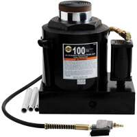 Air Actuated Bottle Jack, 100 Ton(s), Air Hydraulic/Manual Hydraulic, 17-22/25" Raised Height Groupe Belzile Dickner