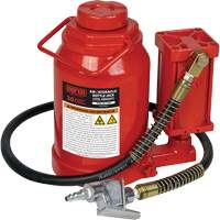Standard Height Bottle Jack, 30 Ton(s), Air Hydraulic, 19-7/10" Raised Height Groupe Belzile Dickner
