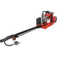 Low Height Floor Jack, 20 Ton(s) Capacity, 8-5/8" Lowered, 22-3/4" Raised, Air Hydraulic Groupe Belzile Dickner