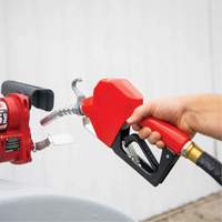 Red Automatic Gasoline Spout Nozzle Groupe Belzile Dickner