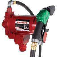 Pompe de transfert de carburant 115/230 V c. a. avec pistolet Groupe Belzile Dickner