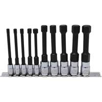 Metric Hex Socket Bit Set with Reduced Shank, 10 Pieces, 1/4"/3/8" Drive Size Groupe Belzile Dickner