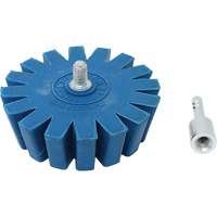 Conical Gear Eraser Wheel with Quick-Connect Arbor Adapter Groupe Belzile Dickner