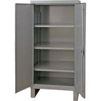 Armoire tr&egrave;s robuste, Acier, 3 Tablettes, 66" h x 36" la x 24" P, Gris Groupe Belzile Dickner