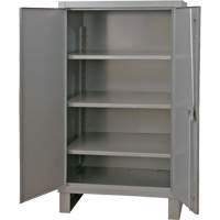 Armoire tr&egrave;s robuste, Acier, 3 Tablettes, 66" h x 48" la x 24" P, Gris Groupe Belzile Dickner