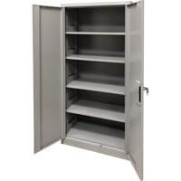 Armoire de rangement, Acier, 4 Tablettes, 78" h x 36" la x 24" P, Gris Groupe Belzile Dickner