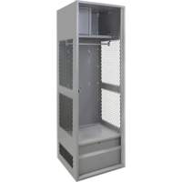 Gear Locker, Steel, 24" W x 24" D x 72" H, Grey FN468 | Dickner Inc