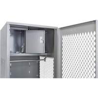 Gear Locker, Steel, 24" W x 18" D x 72" H, Grey FN469 | Dickner Inc