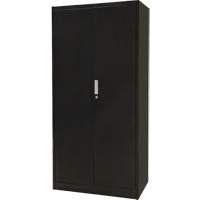 Armoire de rangement combin&eacute;e, 36" la x 18" p x 72" h, Noir Groupe Belzile Dickner