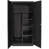 Armoire de rangement combin&eacute;e, 36" la x 18" p x 72" h, Noir Groupe Belzile Dickner
