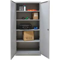 Hi-Boy Storage Cabinet, Steel, 4 Shelves, 72" H x 36" W x 18" D, Grey Groupe Belzile Dickner