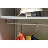 Wardrobe Storage Cabinet, Steel, 36" W x 18" D x 72" H, Grey Groupe Belzile Dickner