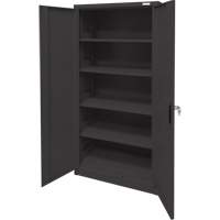 Storage Cabinet, Steel, 4 Shelves, 78" H x 36" W x 24" D, Black Groupe Belzile Dickner