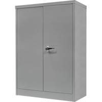 Counter-High Storage Cabinet, Steel, 2 Shelves, 42" H x 30" W x 15" D, Grey Groupe Belzile Dickner