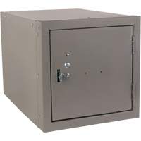 Casier cubique empilable, 12" x 18" x 12", Acier, Gris, D&eacute;mont&eacute; Groupe Belzile Dickner