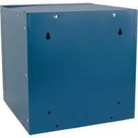 Casier cubique empilable, 12" x 12" x 12", Acier, Bleu, D&eacute;mont&eacute; Groupe Belzile Dickner