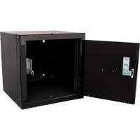 Casier cubique empilable, 12" x 12" x 12", Acier, Noir, D&eacute;mont&eacute; Groupe Belzile Dickner