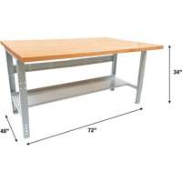 &eacute;tabli modulaire industriel, Cap 1000 lb, 72" la x 48" p Groupe Belzile Dickner